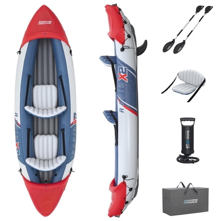 Bestway Hydro-Force Rapid X2 Inflatable 2 Person Kayak Outdoor Water Set