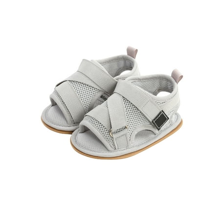 

Bmnmsl Baby Sandals Solid Color Soft Sole Non-slip Mesh Shoes