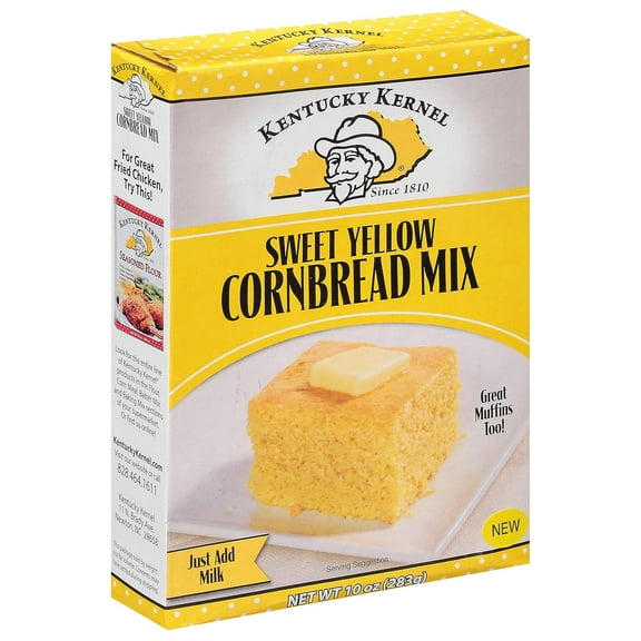 (Pack of 6), Kentucky Kernel Sweet Yellow Cornbread Mix, 10 oz
