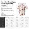 thumbnail image 6 of Haiem Red Mushroom Printed Hawaiian Shirt for Men - Men’s Casual Beach Summer Shirts - Stretch Fabric with Modern Fit-XX-Large, 6 of 7
