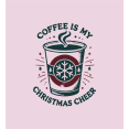 thumbnail image 2 of Coffee Is My Christmas Cheer Women's Pink Crew Neck Short Sleeve Crop Tee-Medium, 2 of 2