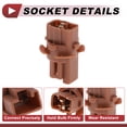 thumbnail image 4 of 1 Juego de cableado del zócalo de luz trasera para Honda Civic 2001-2013 No.33515S2A003 Conector de pigtail de bombilla con conector pre-cableado y tubo termorretráctil, 4 of 7
