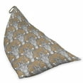 thumbnail image 2 of Giraffe Lounger Chair Bag, Doodle Animal Head with Abstract and Ornate Floral Motifs, High Capacity Storage with Handle Container, Lounger Size, Caramel White, by Ambesonne, 2 of 5
