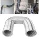 thumbnail image 1 of Manguera flexible de 6 pulgadas 4 capas de lámina flexible manguera de ventilación de aire para secadora con 2 clips de fijación para ventilación HVAC ANGGREK  Otros, 1 of 8