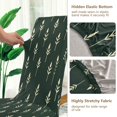 thumbnail image 5 of Yayeee 2 Pack Dining Chair Covers Stretch Parson Chairs Slipcovers Seat Protector, Dark Green Plants, 5 of 6