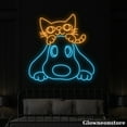 thumbnail image 2 of Glowneon Cute Dog Cat Neon Sign, Pet Lovely Led Sign, Pet Shop Decor, Kid Room Decor, 2 of 5