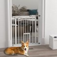 thumbnail image 2 of PawHut Pressure-Mounted Dog Gate Auto-Close for 29"-31.5" Wide, White, 2 of 10