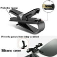 thumbnail image 6 of 2PCS Polarized Clip on Glasses Polarized Lens Clip Glasses Clip-on Sunglasses Anti Glare Vision Polarized Clip UV400 Rimless Flip Up Anti Glare Driving Glasses + Glasses Holder for Car Sun Visor, 6 of 7