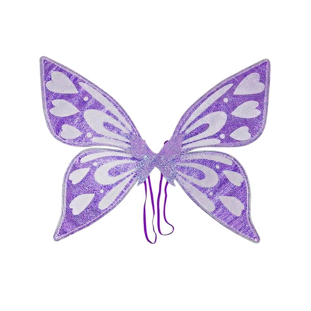 Alas de hada mariposa, Alas de mariposa para disfrazarse, Alas de princesa hada, Brillantes Púrpura