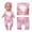 #2, variant on Animal Cartoon Short Sleeve Pajamas for 18 Inch Dolls, 43cm Doll Clothes – Soft Breathable Cloth Outfit, Christmas Gift for Doll Collectors, Photography & Diorama Prop