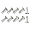 thumbnail image 1 of Uxcell Paquete de 10 Pasadores de Clevis de un Solo Agujero, M6 x 16mm Pasadores de Clevis de Cabeza Plana de Acero Inoxidable 304, 1 of 1
