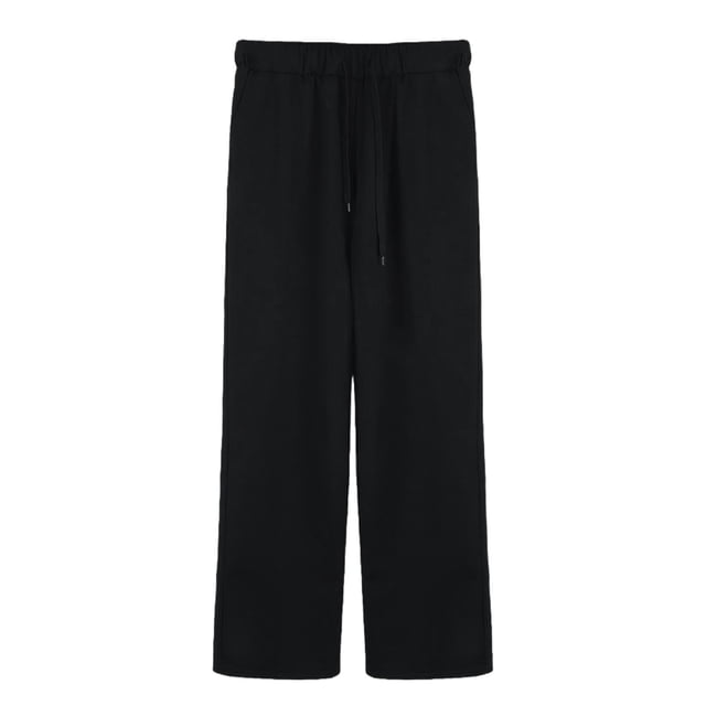 IDALL Lounge Pants Women Business Casual Pants Ladies' Fashionable And Simple Spring And Versatile Drawstring Casual Pants Wide Leg Pants Woman Summer Pants Black M
