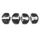 thumbnail image 2 of Adhesivo de bloqueo para decoración de automóviles, accesorio de acero inoxidable, reemplazo directo, izquierda Negro, 2 of 4