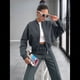 thumbnail image 5 of Conjuntos de Salón para Mujer, Conjunto Deportivo de 2 Piezas, Sudadera, Pantalón Deportivo de Pierna , Conjunto Deportivo A Juego Gris Oscuro L, 5 of 8