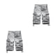 thumbnail image 1 of Sonducket Pantalones cortos de carga Pantalones casuales Traje de hombre Resistencia al desgaste Interior Lavable de larga duración Traje de Blanco-gris cuarenta 2Conjunto, 1 of 6