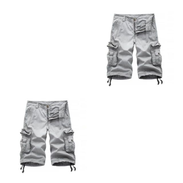 Qarigey Pantalones cortos Cargo, pantalones informales, traje de hombre, mano de obra resistente al desgaste, traje de trabajo de moda lavable Type1 NO1