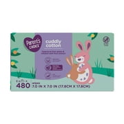 Parent's Choice Cotton Wipes, 5 Pack, 480 Count