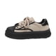 thumbnail image 5 of Cientos de zapatos de plataforma de fondo grueso para mujer, zapatos blancos con cabeza de concha de primavera y verano, zapatos de pan, 5 of 5