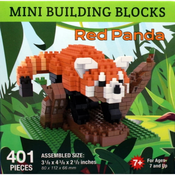 Mini Building Blocks - Red Panda