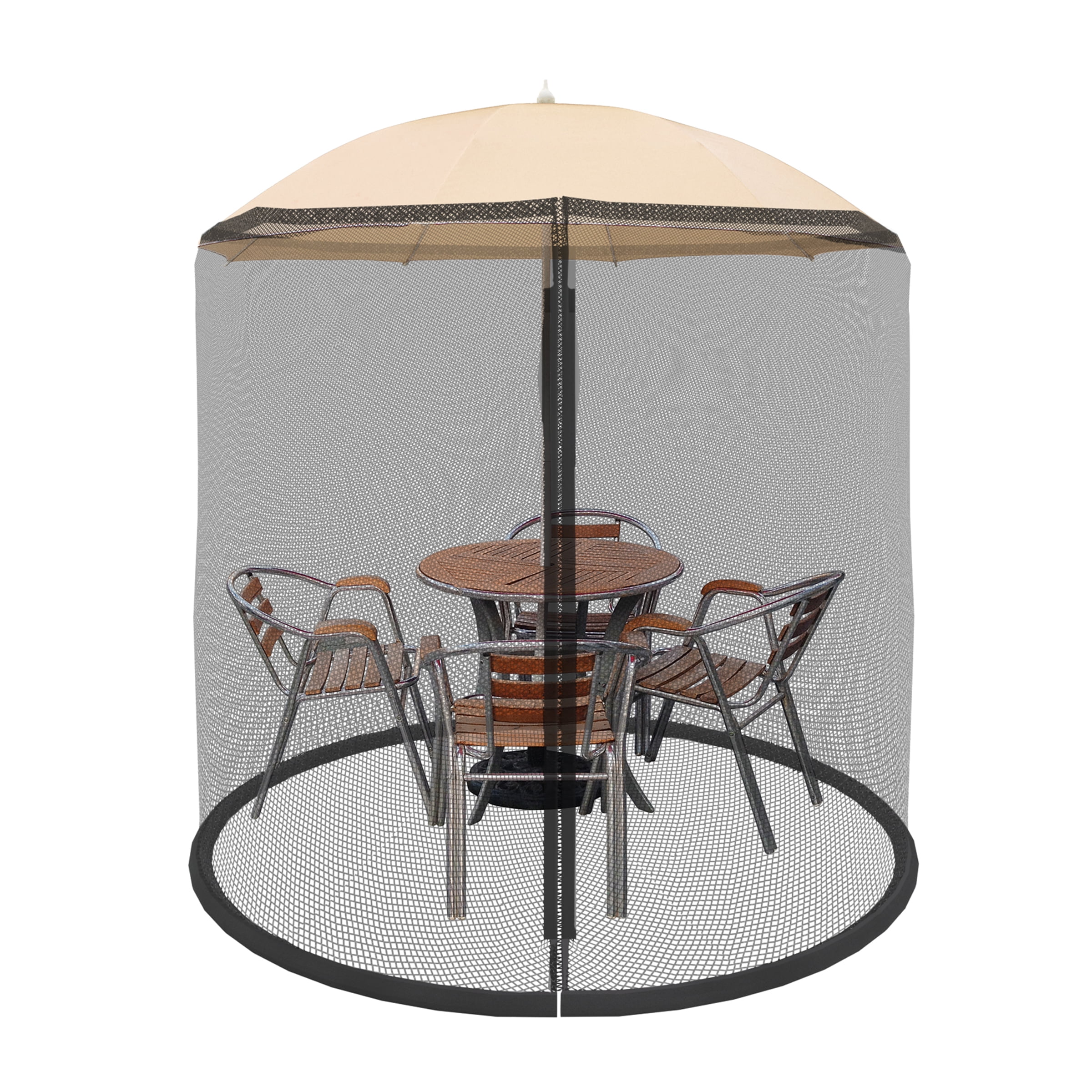 Mosquito Netting For Patio Umbrellas Protects Outdoor Tables From Insects Fits Up To 7 5 By Pure Garden Com - Bug Net For Patio Umbrella