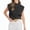 Black, variant on VENUZOR Mock Neck Sleeveless Sweater Vest Women Casual Cap Sleeve Knit Pullover Tank Tops