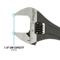thumbnail image 3 of CHANNELLOCK 8-inch Adjustable Wrench, Black Phosphate / Oxide Finish, Precise 1.18-inch Width Mouth Jaw Capacity (808NW), 3 of 5