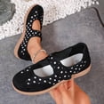 thumbnail image 2 of Women's Mary Jane Ballet Flat with Strap Women's Fashionable Thick Sole Polka Trendy Comfortable Casual Shoes, 2 of 9