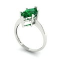 thumbnail image 2 of 2.5 ct Marquise Cut Simulated Emerald Solitaire Engagement Ring for Women in 18K White Gold, 2 of 5