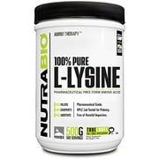 UPC 649908232818 product image for NutraBio 100% Pure L-Lysine Powder - 500 Grams %7C Pharmaceutical Free Form Amin | upcitemdb.com