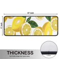 thumbnail image 5 of Kitchen Rugs Sets Of 2,Yellow Lemon Fruit Slices White Pattern Anti Fatigue Kitchen Mat Rugs Non Slip Washable,Decorative Kitchen Floor Mats for Kitchen,Sink,Laundry,17"x47"+17"x47", 5 of 5