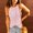 Pink, variant on Summer Tank Tops For Women Sevevn Women Casual Solid Sleeveless Neck Tank Pullover Blouse Vest Tops