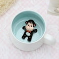 thumbnail image 2 of QHUDLV 400ml Ceramic Mugs Cute Cartoon Stereo Animal Gift Cups Couple Milk Drinking Mug Water Water Cup Household T6i4 Coffee, 2 of 9
