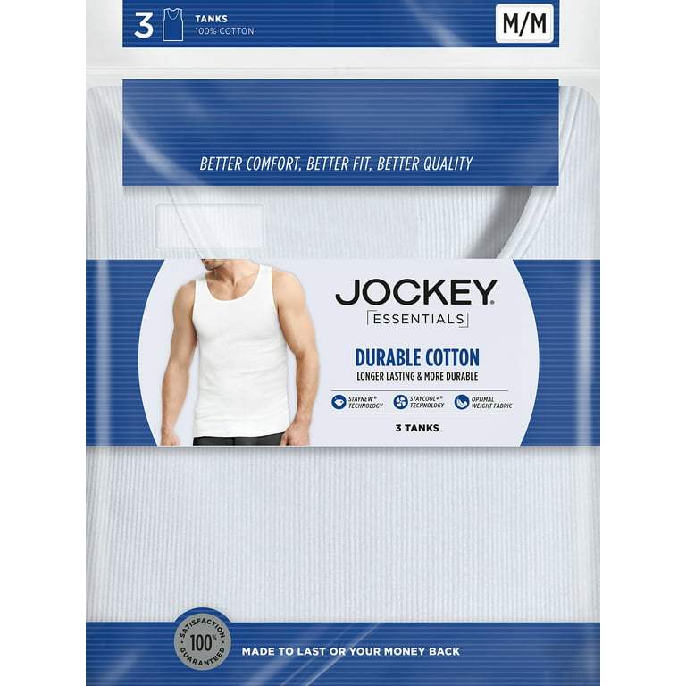 Jockey Generation™ Men's Stay New Cotton Tank 3pk - White S : Target