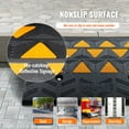 thumbnail image 4 of VEVOR Rubber Curb Ramp 1or2 Pack Rise Height Heavy-Duty 33069 lbs/15 T Capacity Threshold Ramps 19.3"x14.6"x 6", 4 of 5