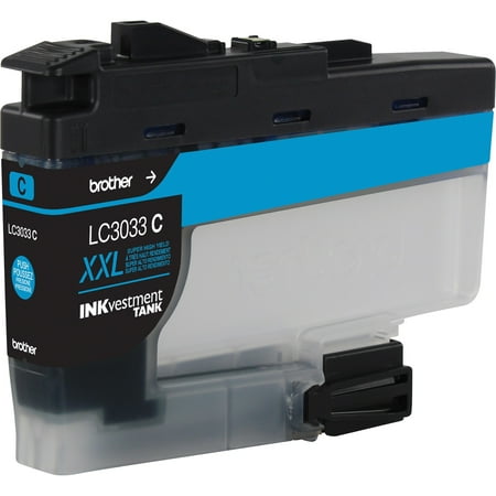 UPC: 0012502650744 | Brother Genuine LC3033C High-yield Cyan Printer Ink Cartridge