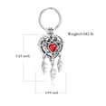 thumbnail image 2 of Customize Crystal Heart Dreamcather Memorial Urn Keychain for Ashes of Loved One Ash Holder Keyring Cremation Jewelry for Ashes, 2 of 4