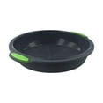 thumbnail image 2 of Chendee Round Cake Pan Silicone Non Loaf Bread Donut Baking Tray Heat Resistant,Gray Green Handle, 2 of 9