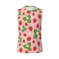 thumbnail image 6 of Lsque Strawberries Print Men's Cotton Blend Sleeveless Muscle Shirts (S-3XL)- Moisture Wicking, Odor Protection, UPF 30+,XX-Large, 6 of 8
