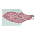 thumbnail image 2 of Love Cutting Board, Lace Heart with Floral Pattern Wedding Valentine Blossoms Leaves Classic Retro, Tempered Glass Cutting and Serving Board, Wine Bottle Shape, Pink Rose White, by Ambesonne, 2 of 5