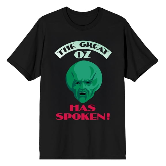 Bioworld Wizard of Oz The Great Oz Has Spoken Mens Graphic Tee | 100% Cotton Crew Neck Short Sleeve T-Shirt | Officially Licensed-4XL