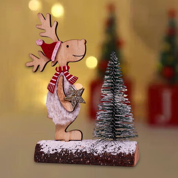 Décoration de table de campagne de Noël, Centre de table d'hiver de ferme, Centre de table en tranches de bois avec boule de mousse, Décoration de mariage - France