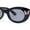 All Black, variant on Girls Child Size Butterfly Deco Oval Mod Cat Eye Plastic Sunglasses Orange - Black