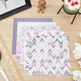 thumbnail image 4 of 24 Sheets Purple Pattern Paper Pack Floral Cardstock Papers Pad Decorative Scrapbook Cardstock Collection Single-Sided Patterned 6x6 Scrapbooking DIY Holiday Photo Album, 4 of 5