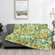 thumbnail image 2 of Fotbe Tangerine Manta de Franela con Estampado, Manta Ultrasuave para Cama, Sofá, Auto, Hipoalergénica y Antibolitas-80"x60", 2 of 6