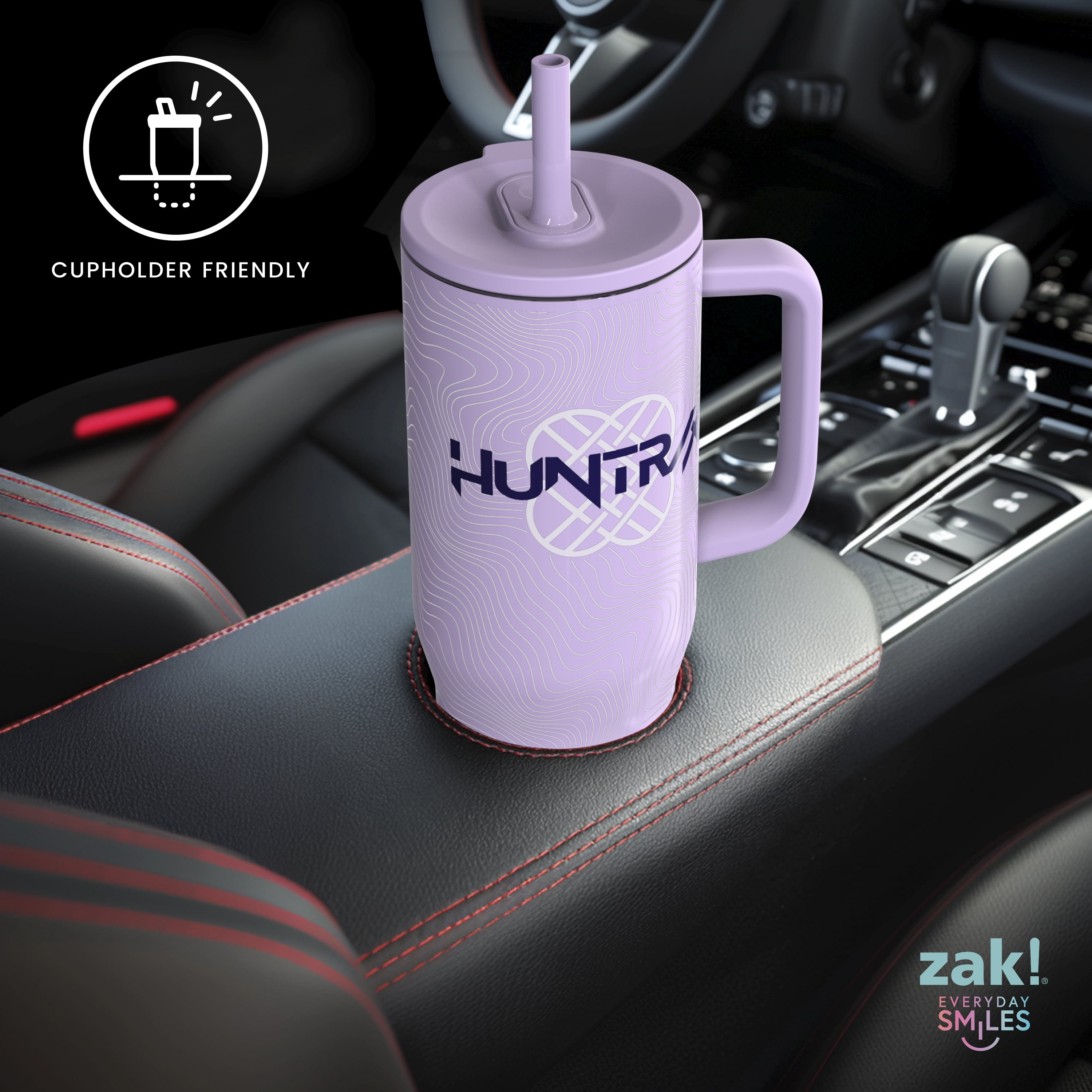 Zak Designs 30oz Kpop Demon Hunters Double Wall Stainless Steel Vaccuum Insulated Sutton Straw Tumbler