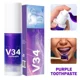 thumbnail image 4 of Pasta de dientes blanqueadora V34, tiras blanqueadoras de dientes 5D, higiene bucal, herramientas de blanqueamiento Dental, aliento fresco, cuidado de odontología, 4 of 5
