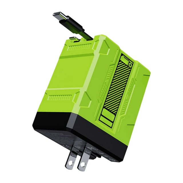 Chargeur Rapide 2 en 1 120w Amélioré Rétractable Module de Charge Super Rapide Pliable Adaptateur Mural pour Téléphone Tablette Ordinateurs Portables