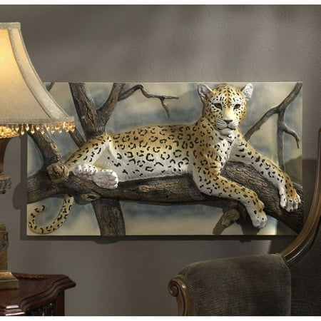 Design Toscano The Leopards Lair Sculptural Wall D cor