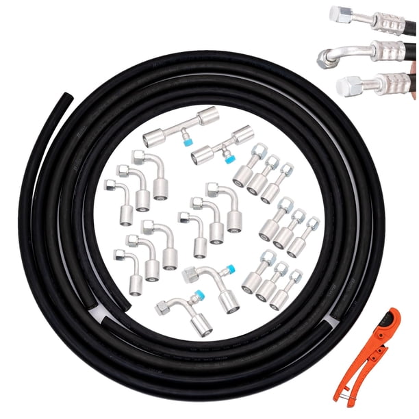 Kit de mangueras para aire acondicionado SANTANTOOOL de 26 piezas, mangueras de 2 m