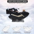 thumbnail image 6 of KZ-313 3D Heated Jade Stone Roller Massage Chair,Deep Zero Gravity,SL-Track,Heat,Backlit Touch Screen,Wireless Charger, 6 of 14